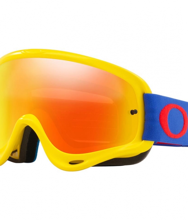 Gafas OAKLEY O-FRAME Amarillo-Azul, Lente Transparente + Iridio Naranja